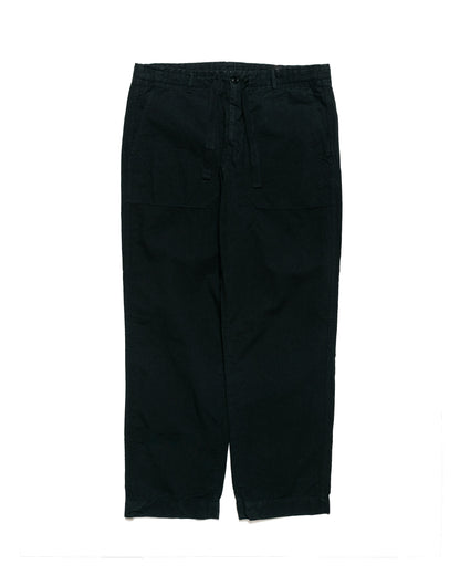 Sage de Cret High Density Cotton Hemp Wide Easy Pants Black