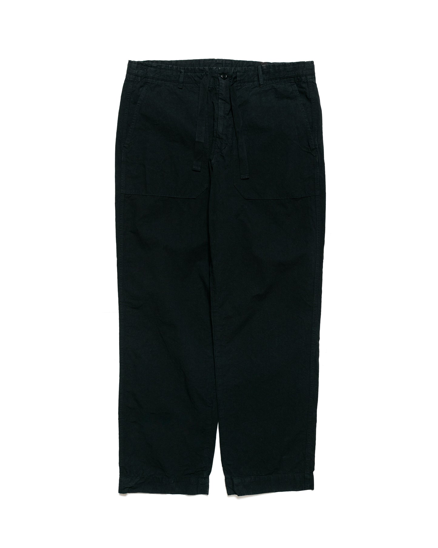 Sage de Cret High Density Cotton Hemp Wide Easy Pants Black