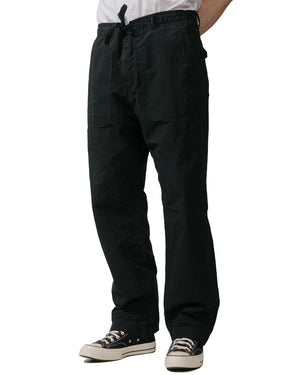 Sage de Cret High Density Cotton Hemp Wide Easy Pants Black model front