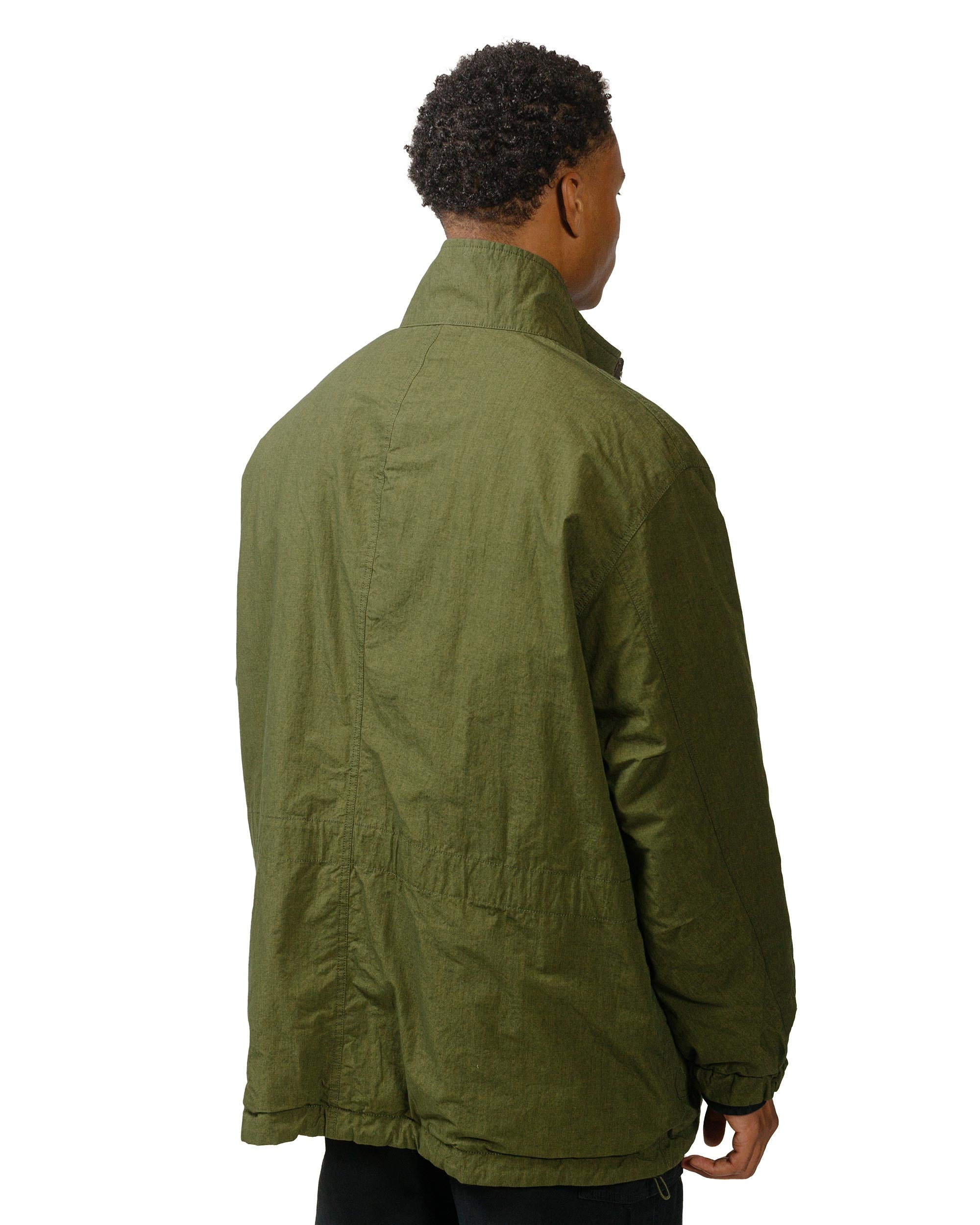 Sage de Cret High Density Cotton/Nylon Cotton/Polyester/Wool Twill  Reversible Military Jacket Olive