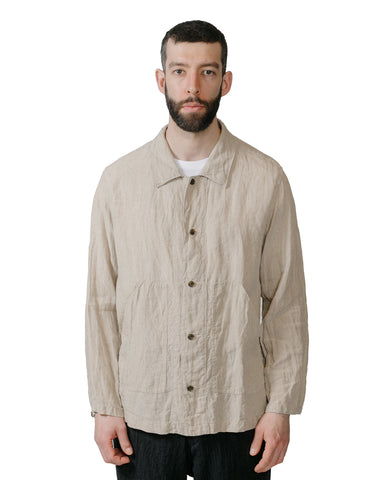 Sage de Cret Organic Linen Shirt Jacket Natural