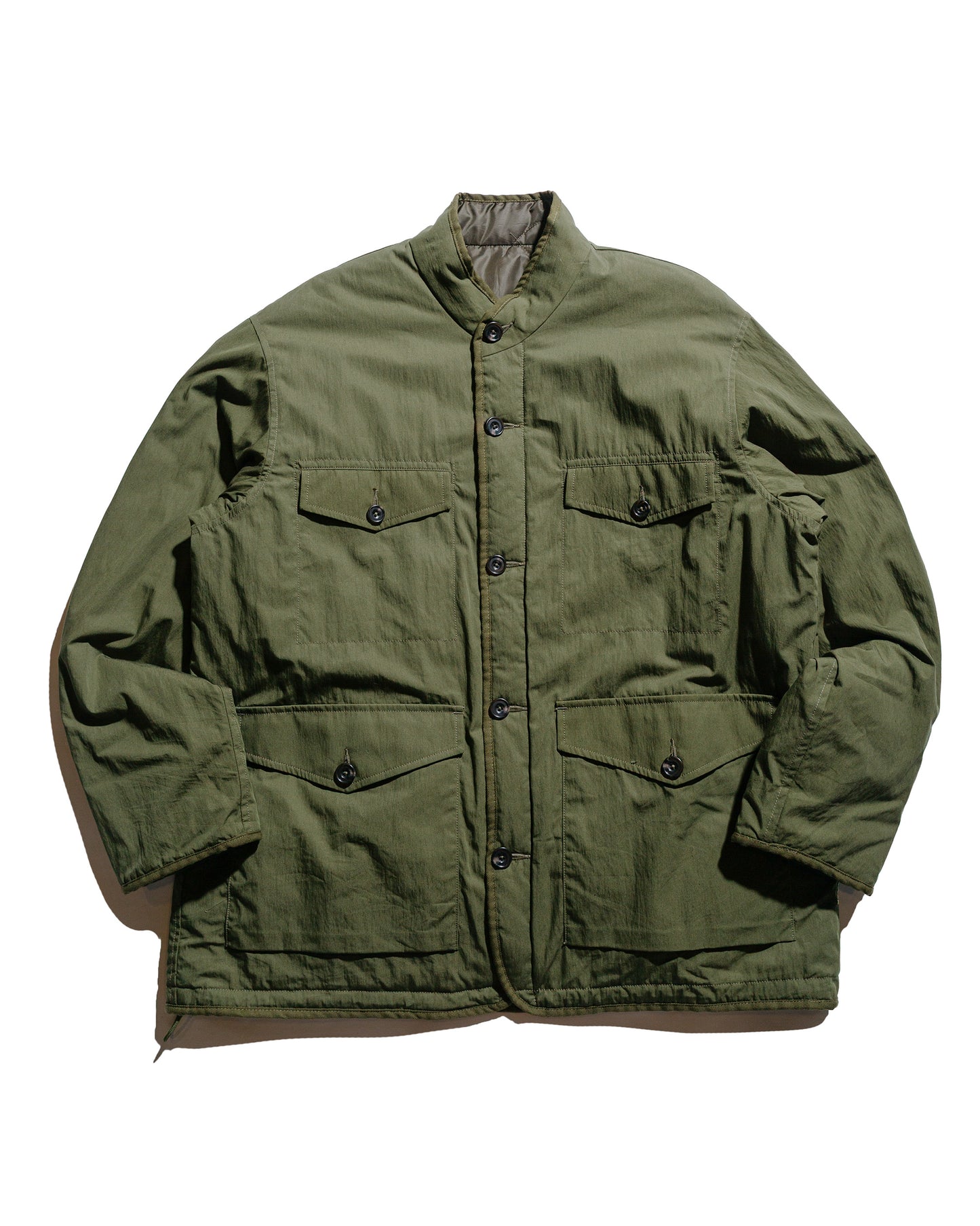 Sage de Cret Reversible Stand Collar Jacket Olive