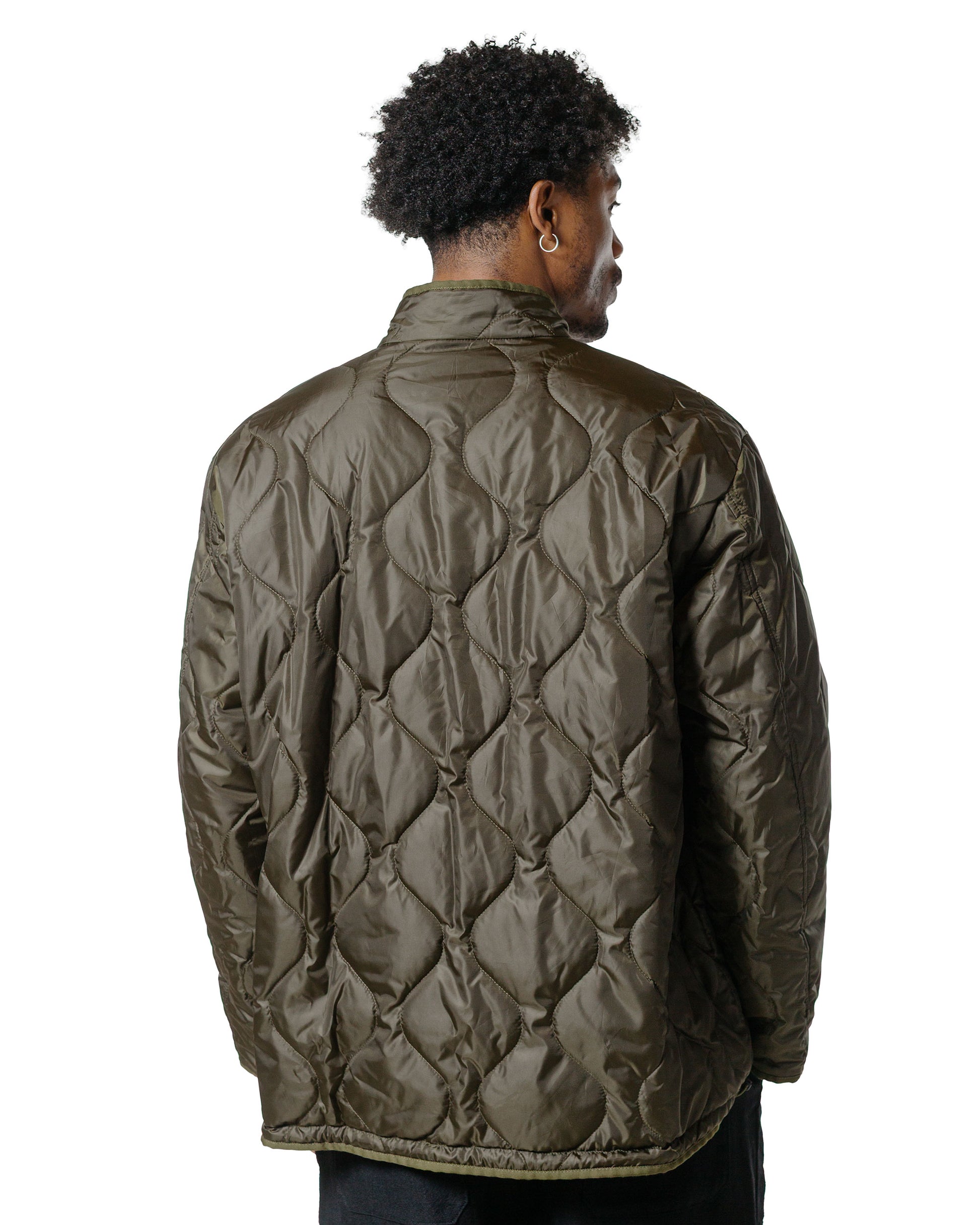 Sage de Cret Reversible Stand Collar Jacket Olive