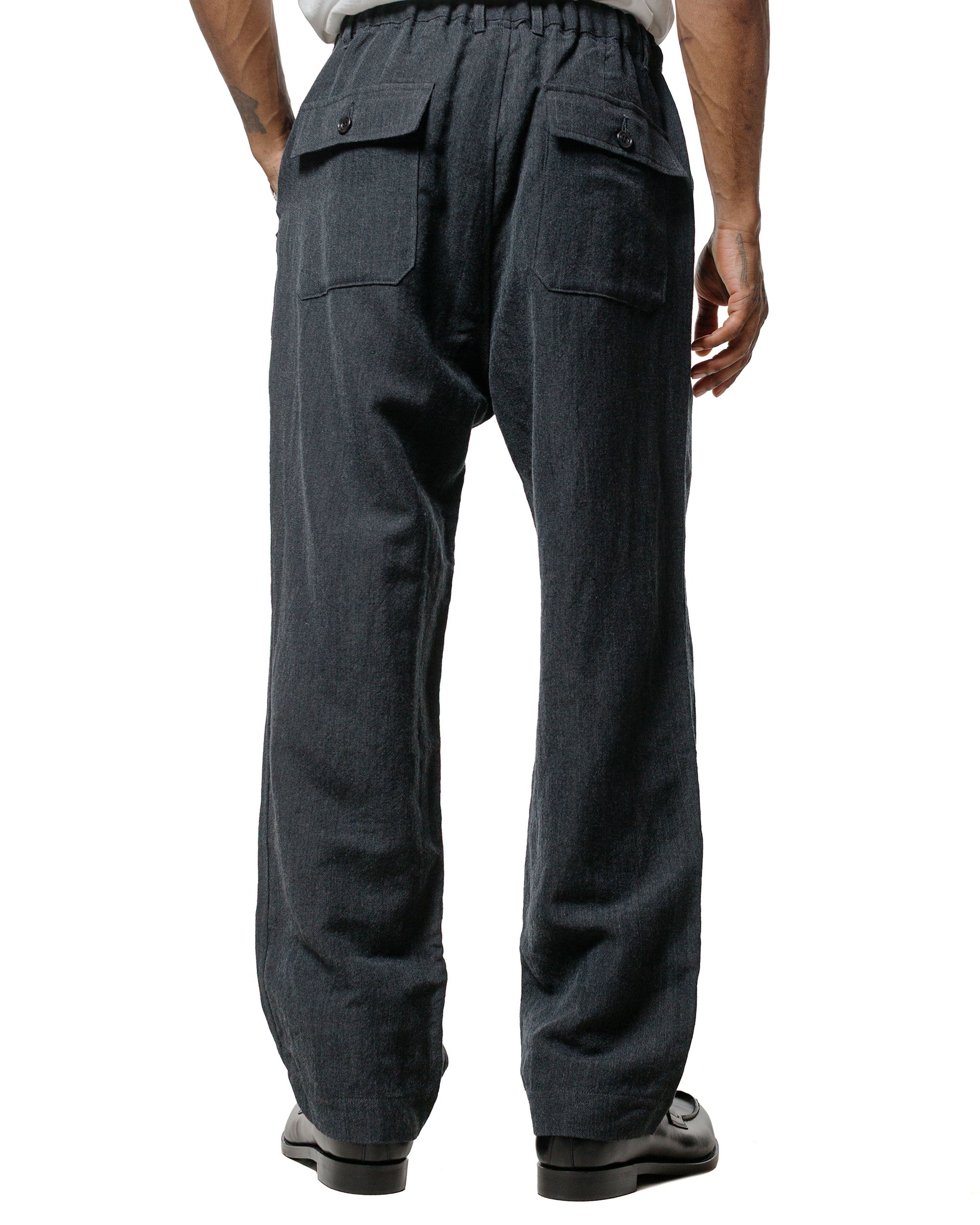 Sage de Cret Serge Wide Baker Pants Charcoal