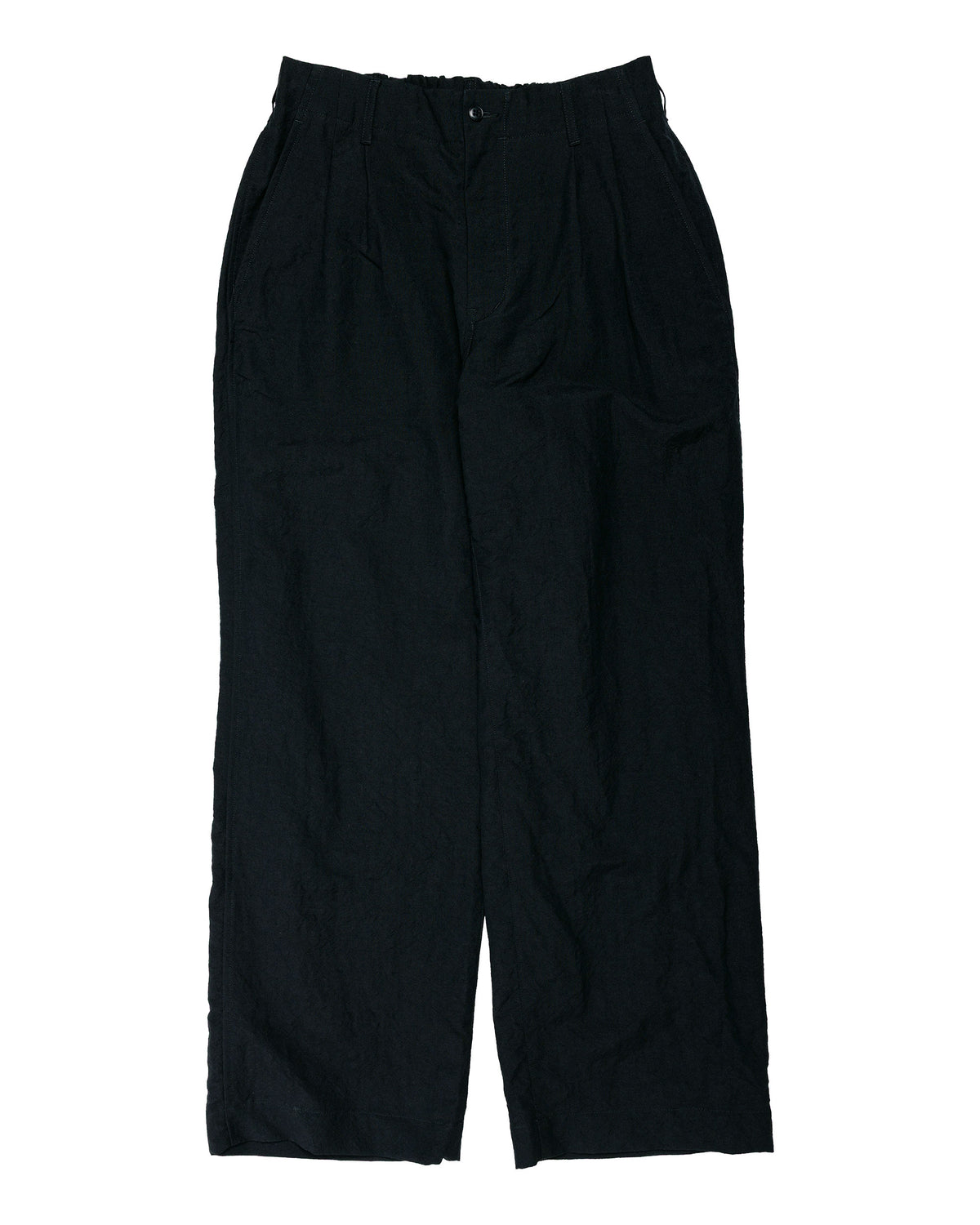 Sage de Cret WOLI Tumble Washed Double Pleated Baggy Pants Black