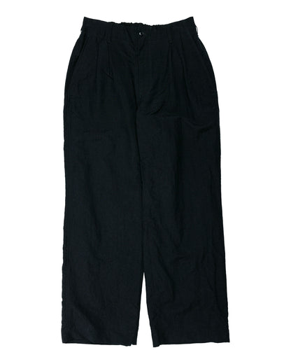 Sage de Cret WOLI Tumble Washed Double Pleated Baggy Pants Black