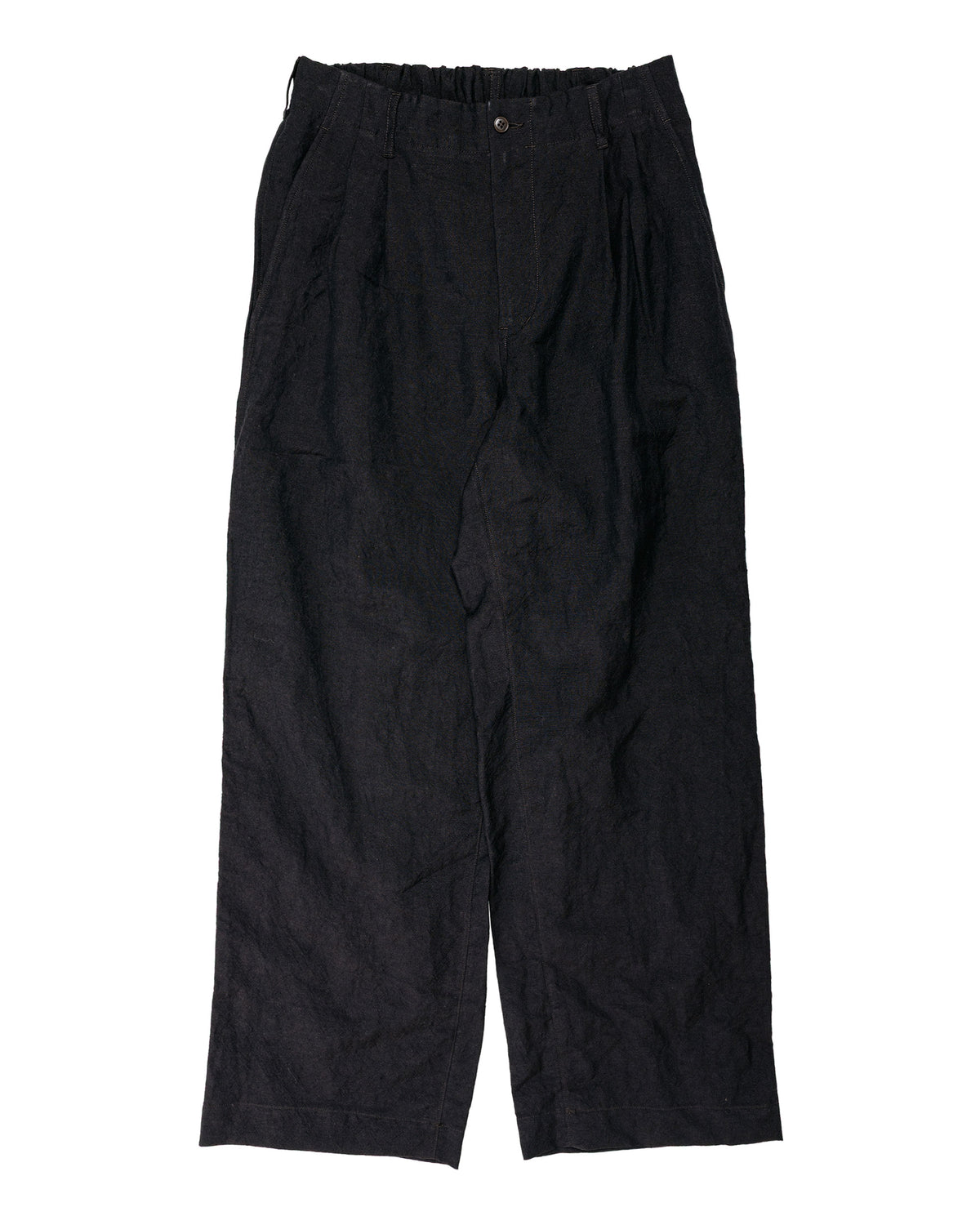 Sage de Cret WOLI Tumble Washed Double Pleated Baggy Pants Brown