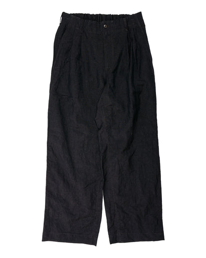Sage de Cret WOLI Tumble Washed Double Pleated Baggy Pants Brown