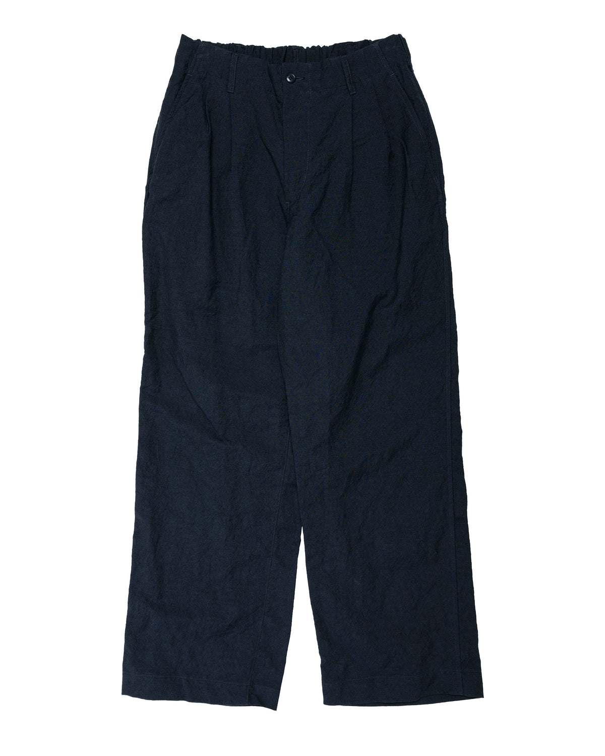 Sage de Cret WOLI Tumble Washed Double Pleated Baggy Pants Navy
