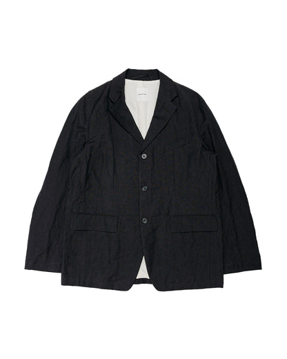 Sage de Cret WOLI Tumble Washed Three-Button Tailored Jacket Brown