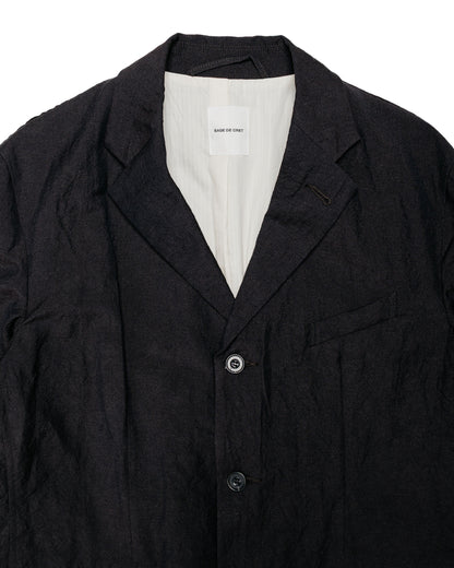 Sage de Cret WOLI Tumble Washed Three-Button Tailored Jacket Brown