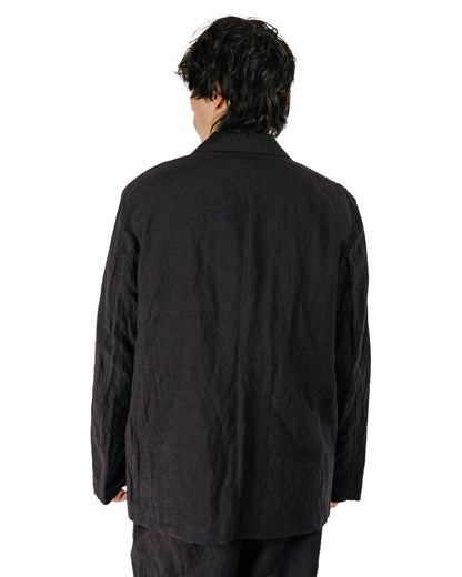 Sage de Cret WO/LI Tumble Washed Three-Button Tailored Jacket Brown