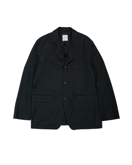 Sage de Cret WO/SI Tumble Washed Peaked Lapel Jacket Black