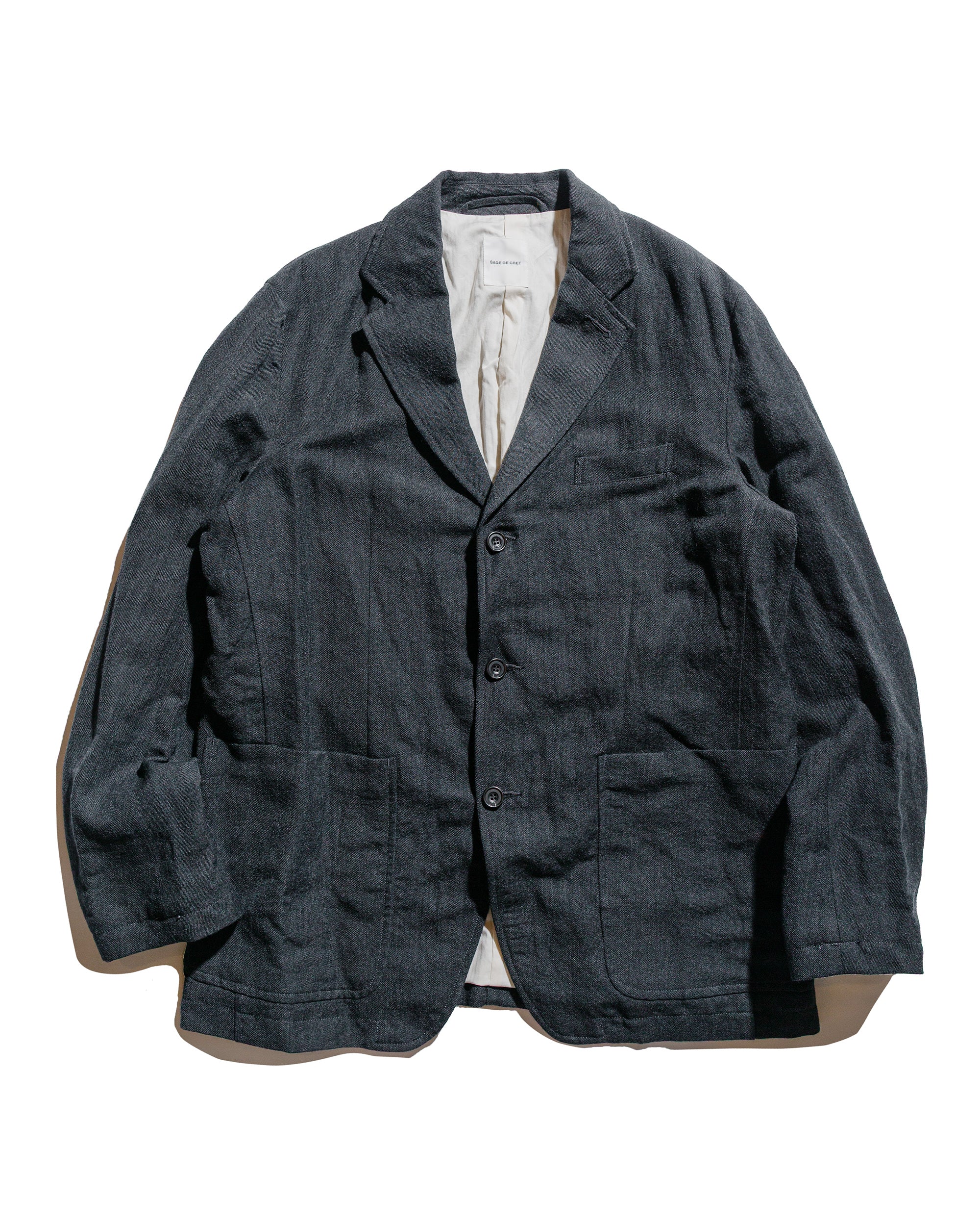 Sage de Cret Cotton Twill Typewriter Shirt Jacket Black
