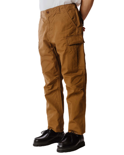 Sage de Cret x Lost & Found Coated Cotton/Linen Cargo Trouser Beige Model Close