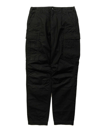 Sage de Cret x Lost & Found Coated Cotton/Linen Cargo Trouser Black