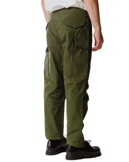 Sage de Cret x Lost & Found Coated Cotton/Linen Cargo Trouser Olive Model Back