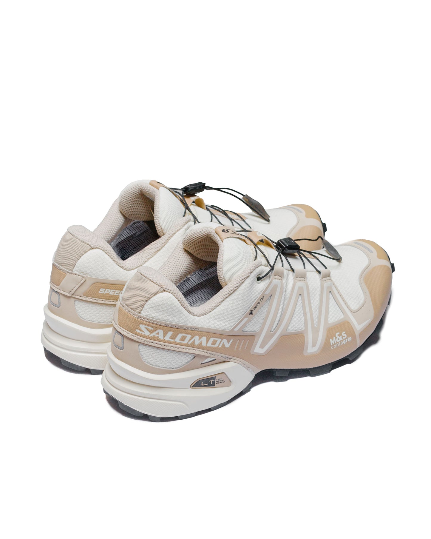 Salomon Speedcross 3 GTX VanillaWhite PepperFeather Gray back side