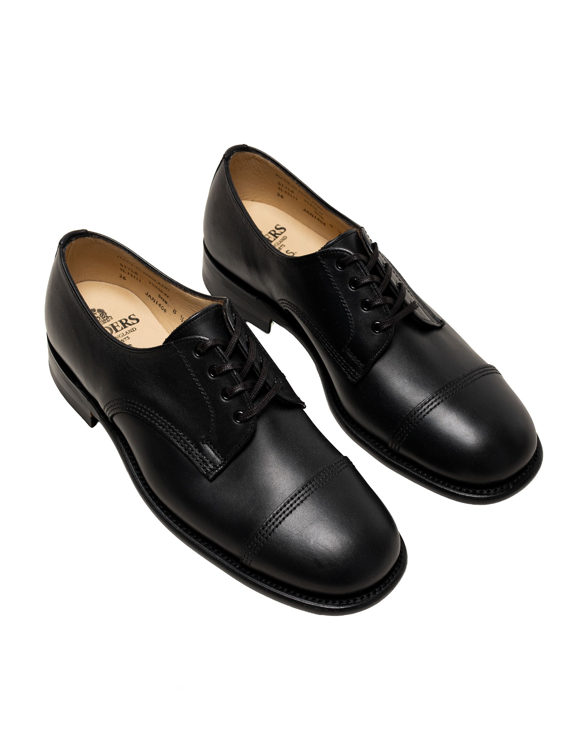 Sanders 2246B Military Officer Shoe Black