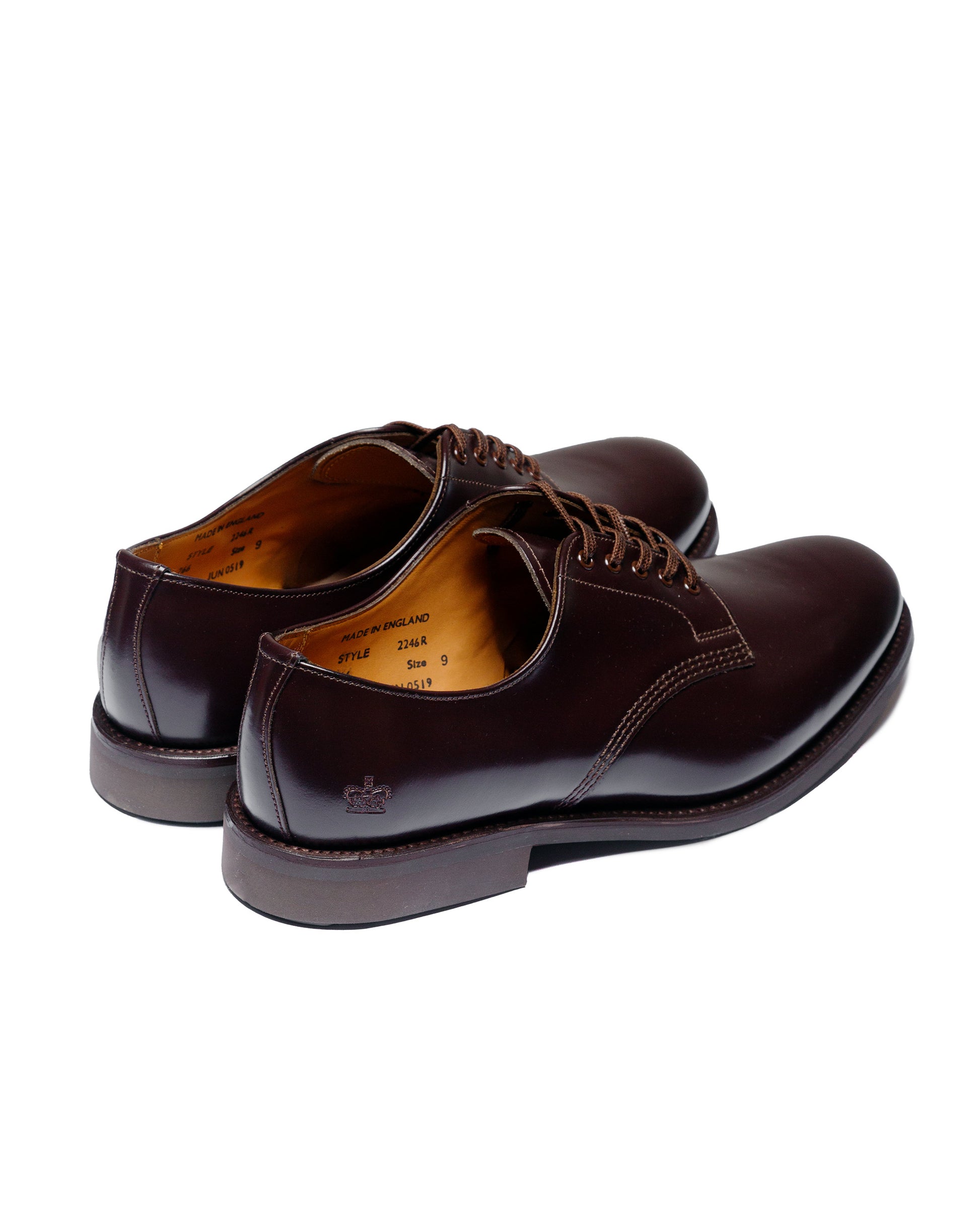 Sanders 2246R Military Officer Shoe Burgundy back side