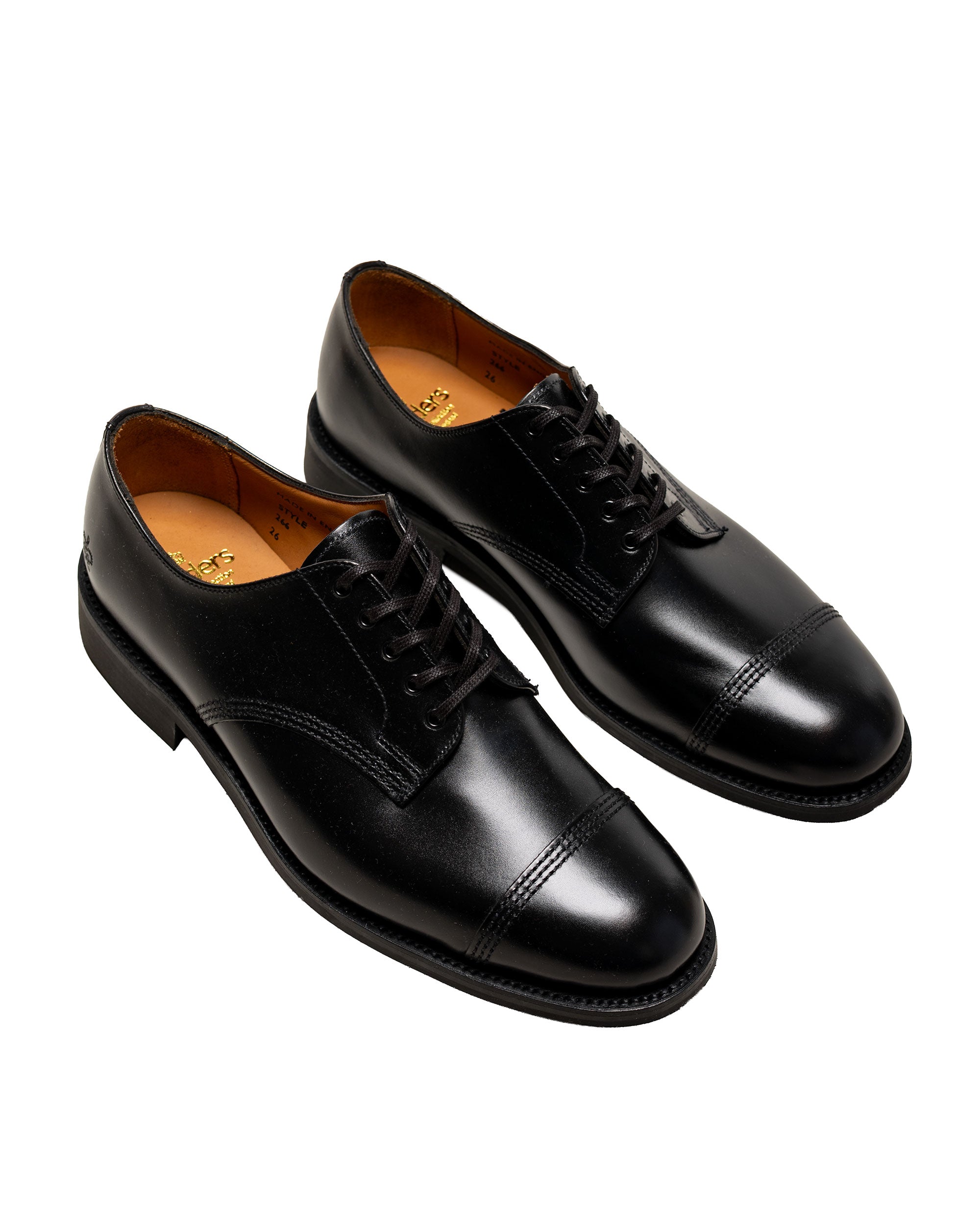 Sanders 2246B Military Officer Shoe Black