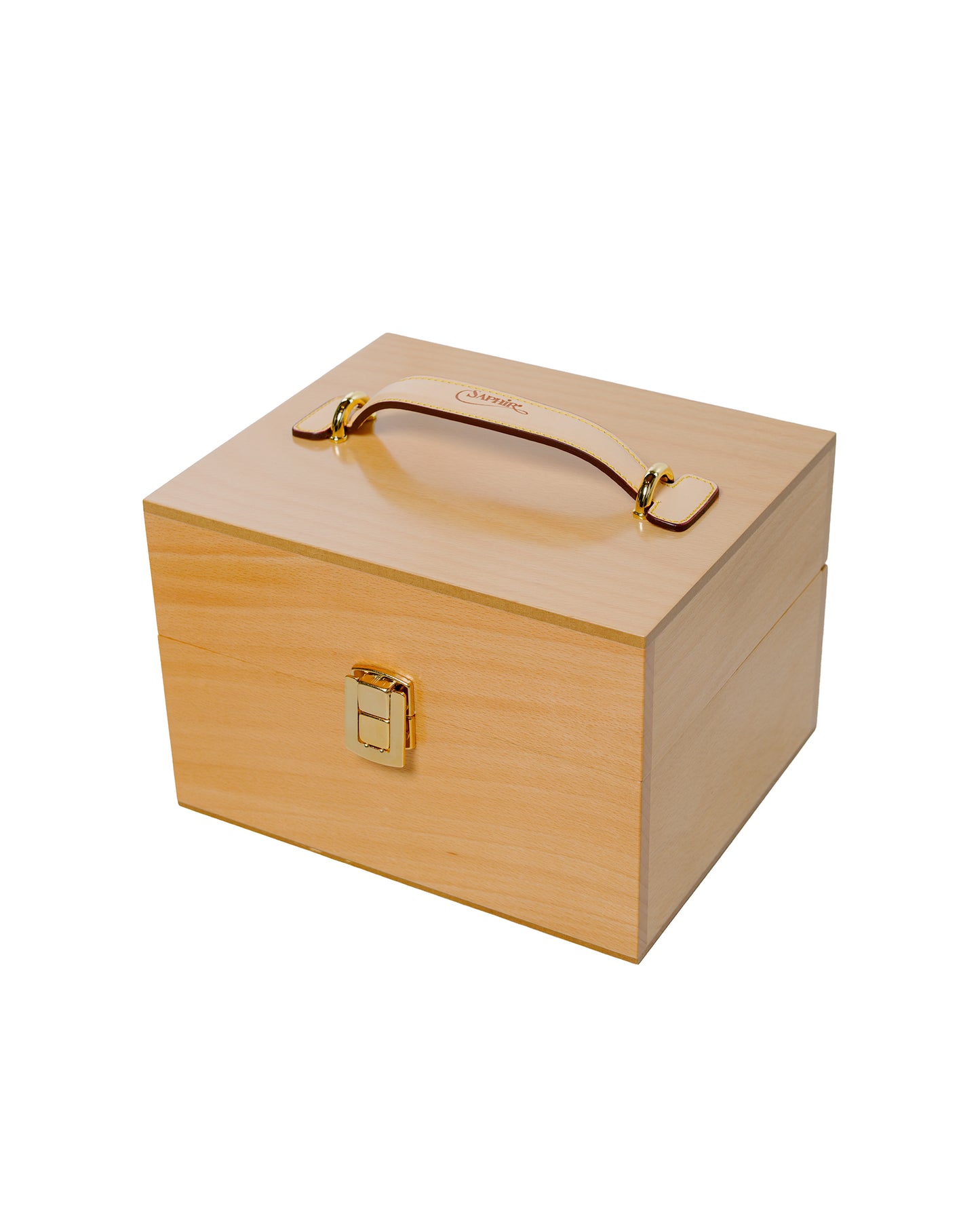 Saphir Groom Box Beech Wood Vegetal Leather