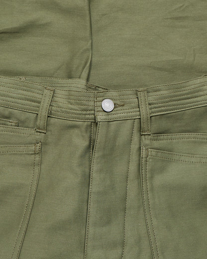 Sassafras D Scoop Pants Back Satin Olive