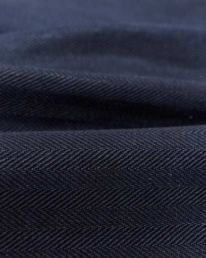 Sassafras D Scoop Pants Herringbone Indigo/Black