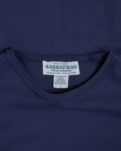 Sassafras Stay Green Thumb T 1/2 Navy