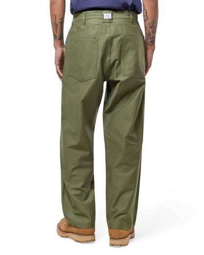 Sassafras D Scoop Pants Back Satin Olive