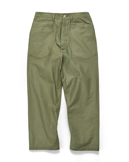 Sassafras D Scoop Pants Back Satin Olive
