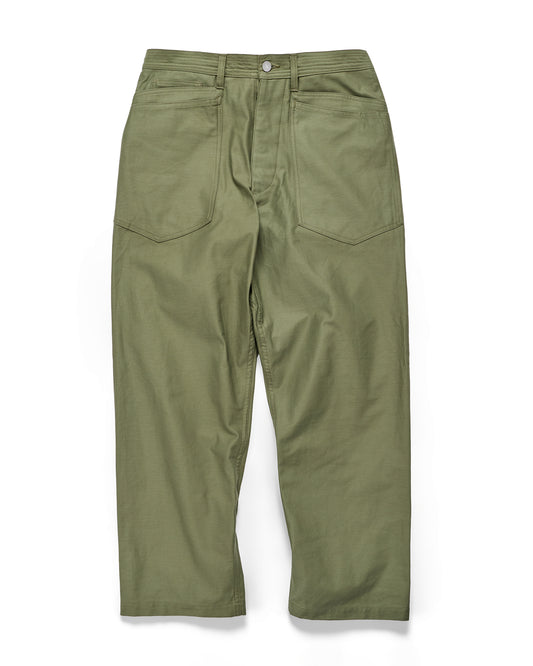Sassafras D Scoop Pants Back Satin Olive