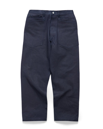 Sassafras D Scoop Pants Herringbone Indigo/Black