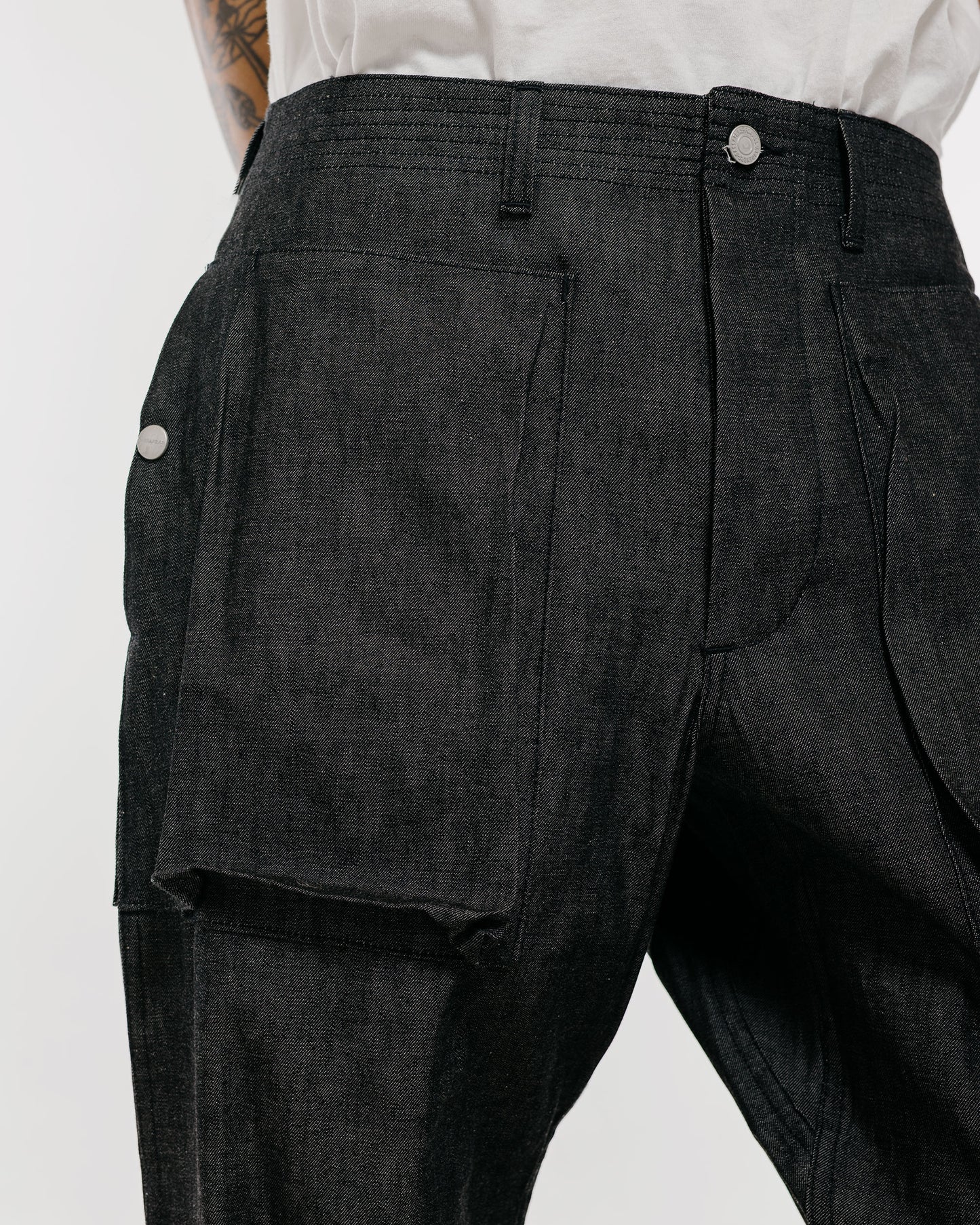 Sassafras Digs Crew Pants 45 8oz Denim Black