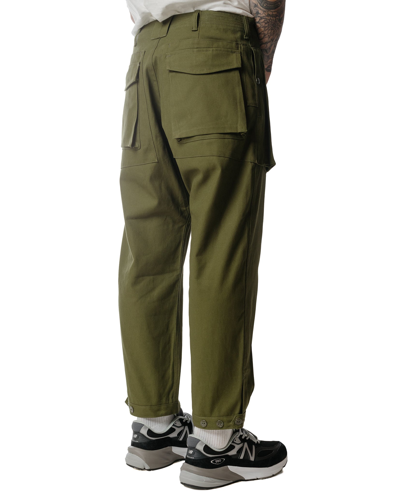 Sassafras Digs Crew Pants 4/5 Canvas Olive