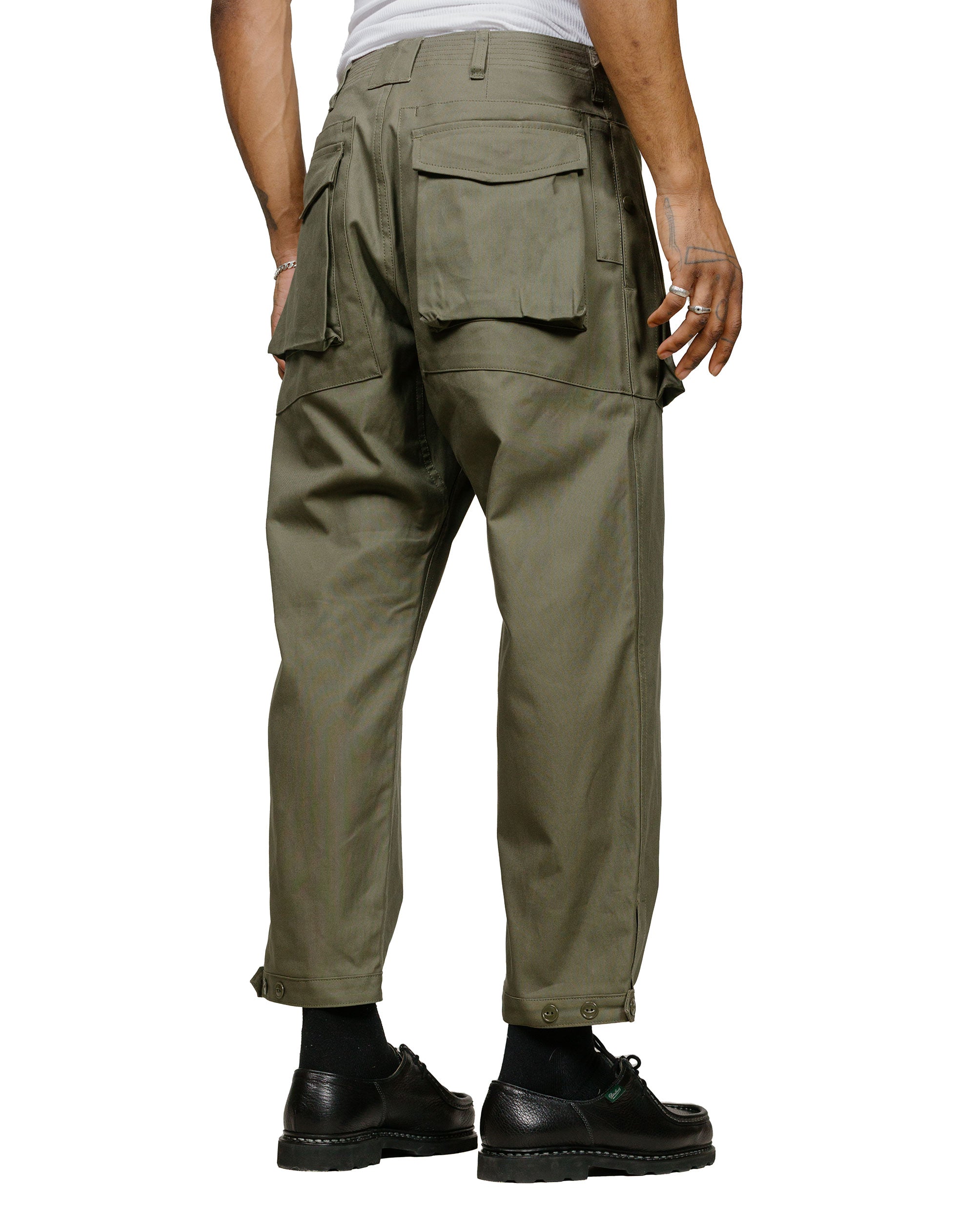 Sassafras Digs Crew Pants 4/5 Duck Canvas Olive