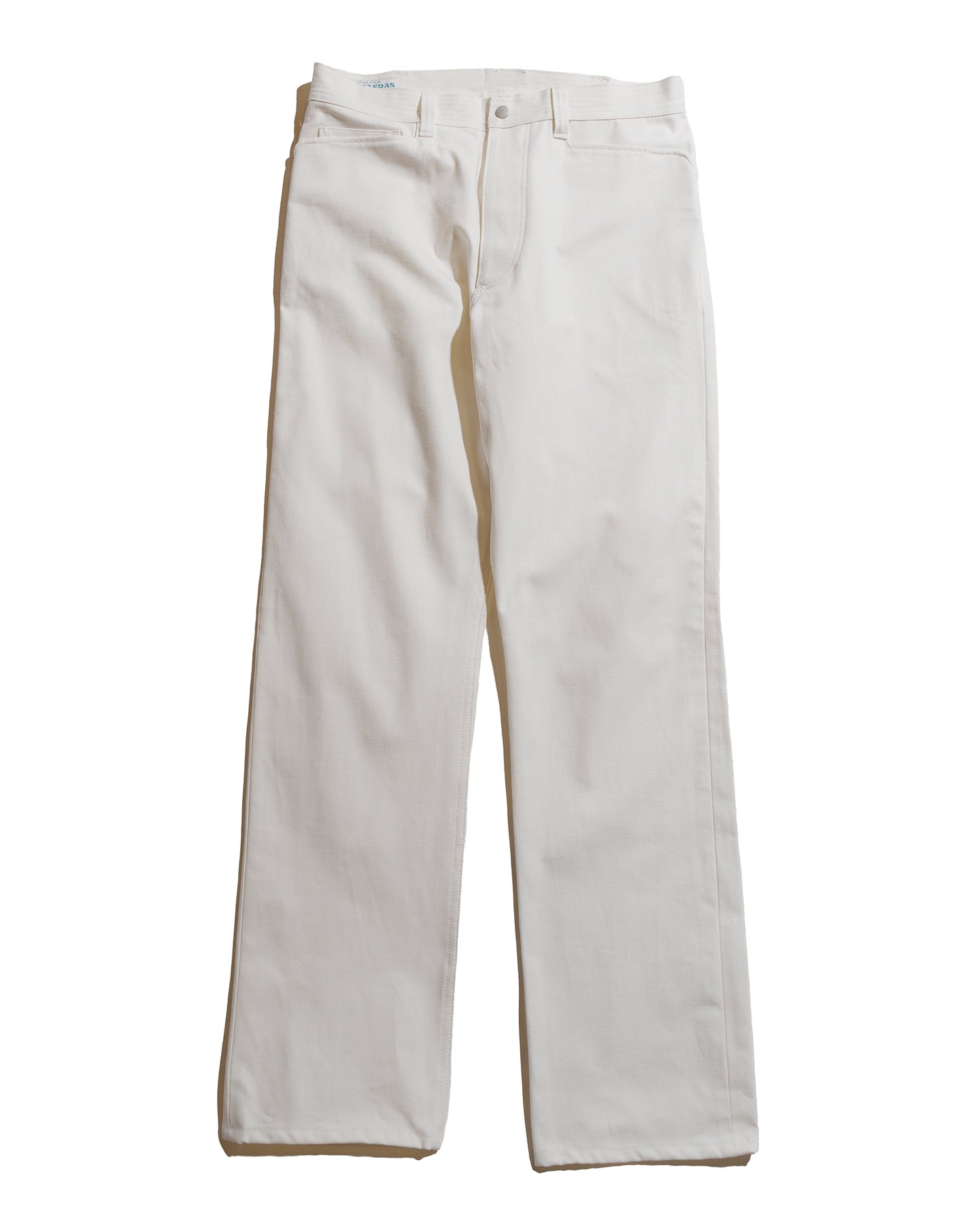 Sassafras Weeds Digger Pants Selvedge Duck Off White