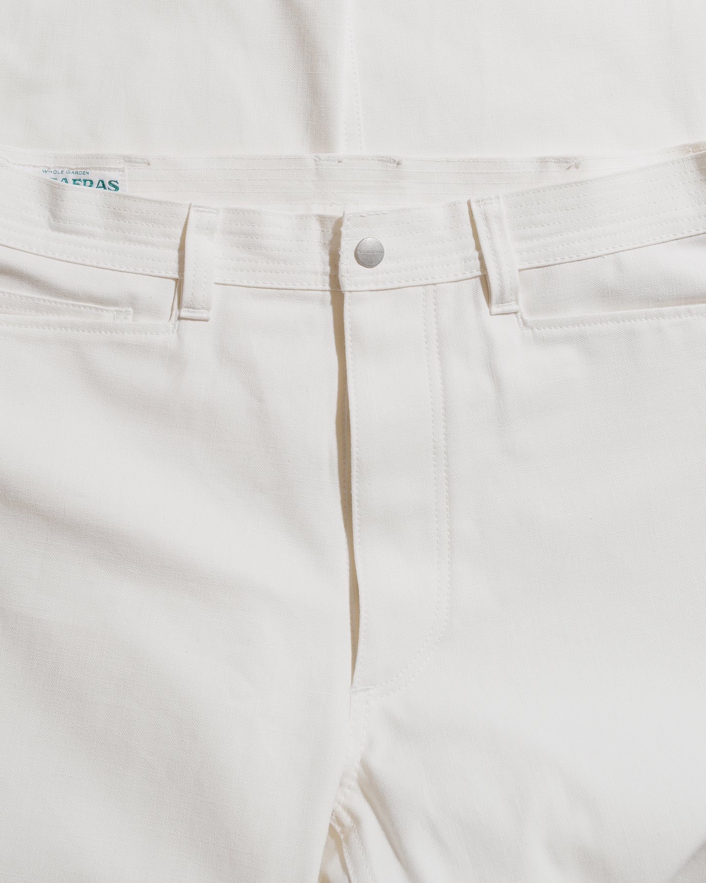 Sassafras Weeds Digger Pants Selvedge Duck Off White