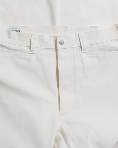 Sassafras Weeds Digger Pants Selvedge Duck Off White