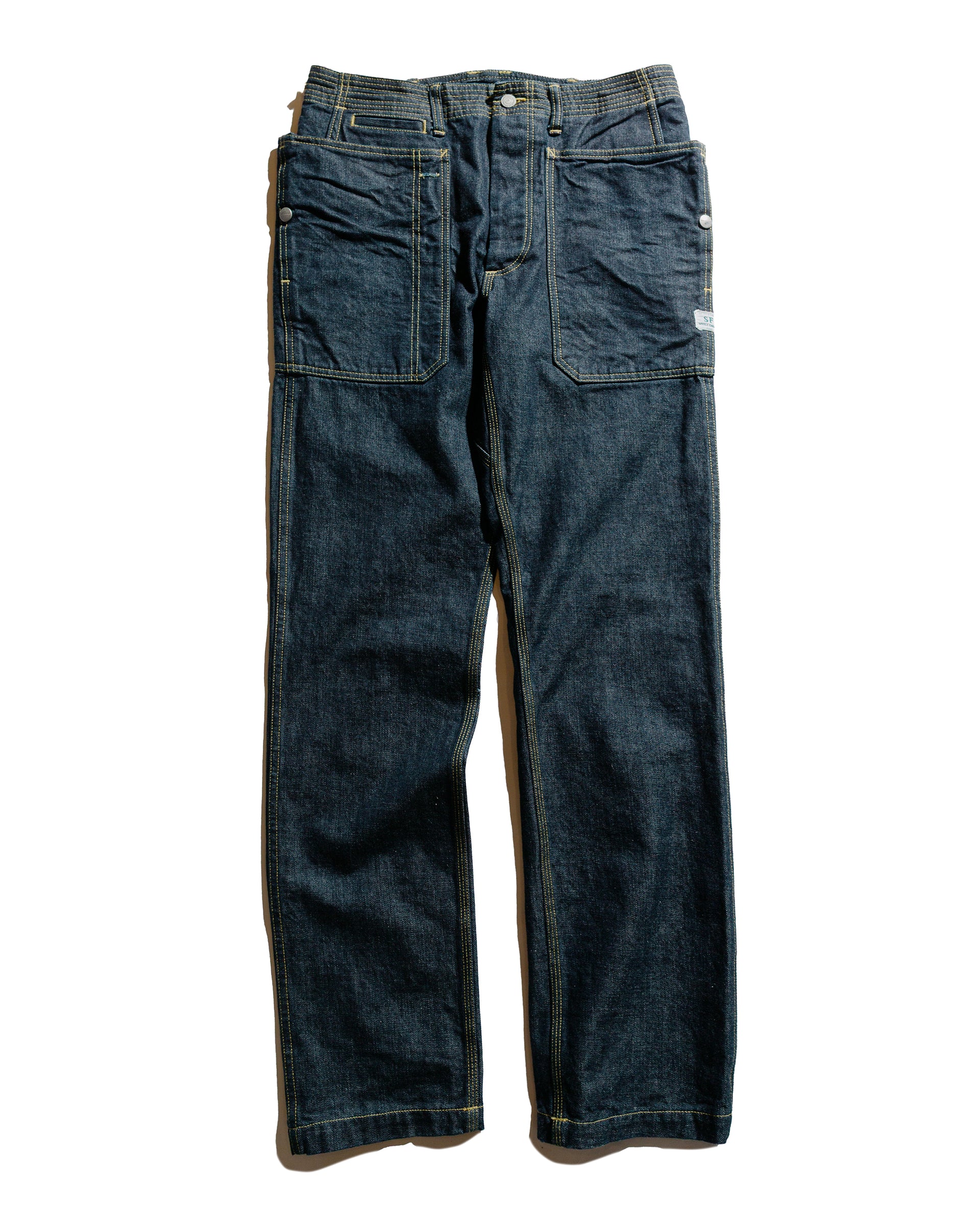 Sassafras Fall Leaf Sprayer Pants Denim Indigo