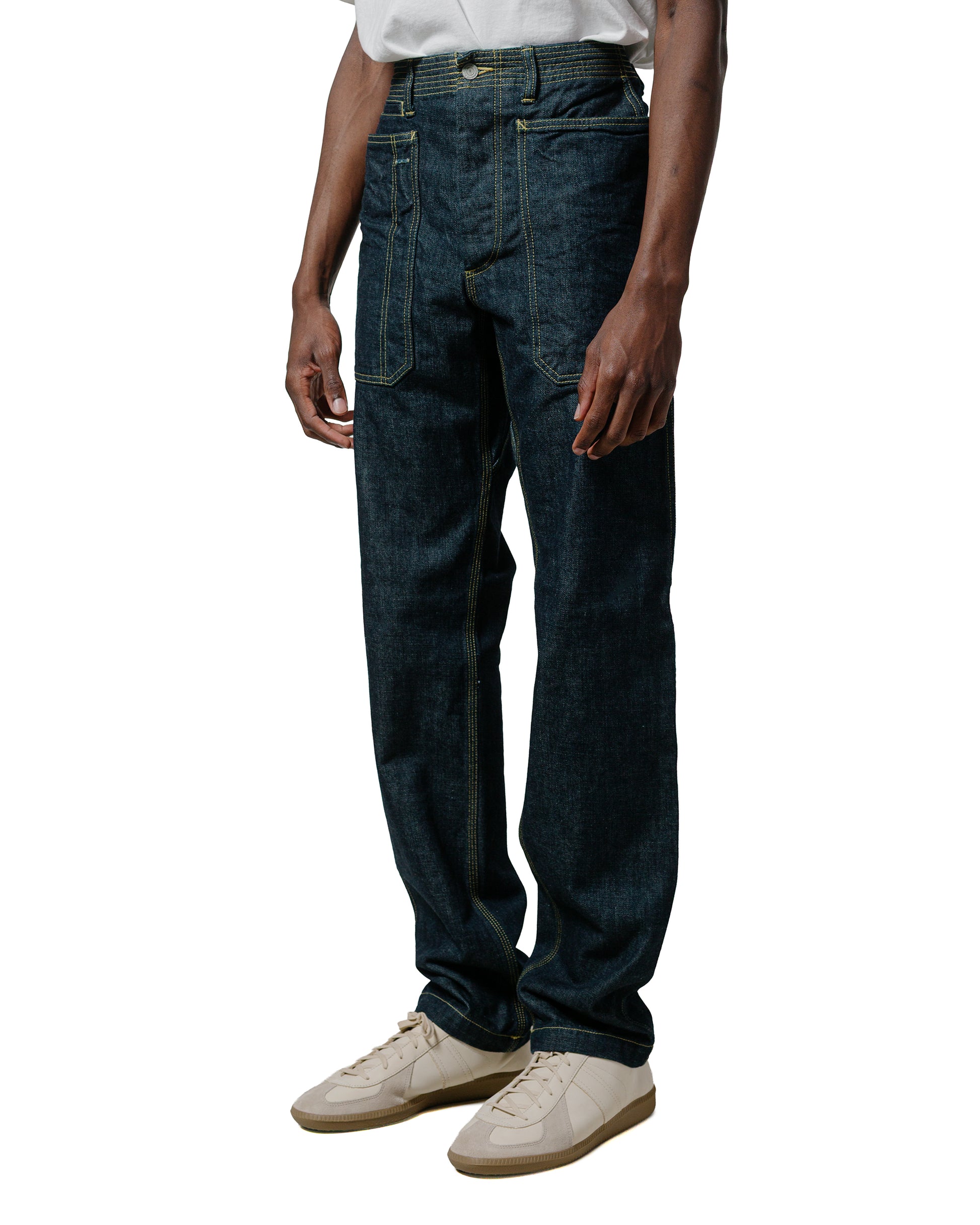 Sassafras Fall Leaf Sprayer Pants 13.5oz Denim Indigo