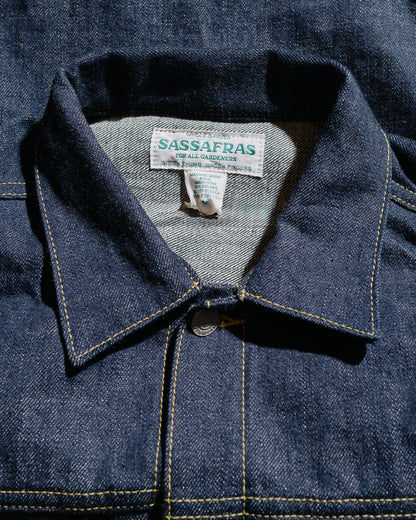 Sassafras Gardener Jacket 14oz Denim Indigo