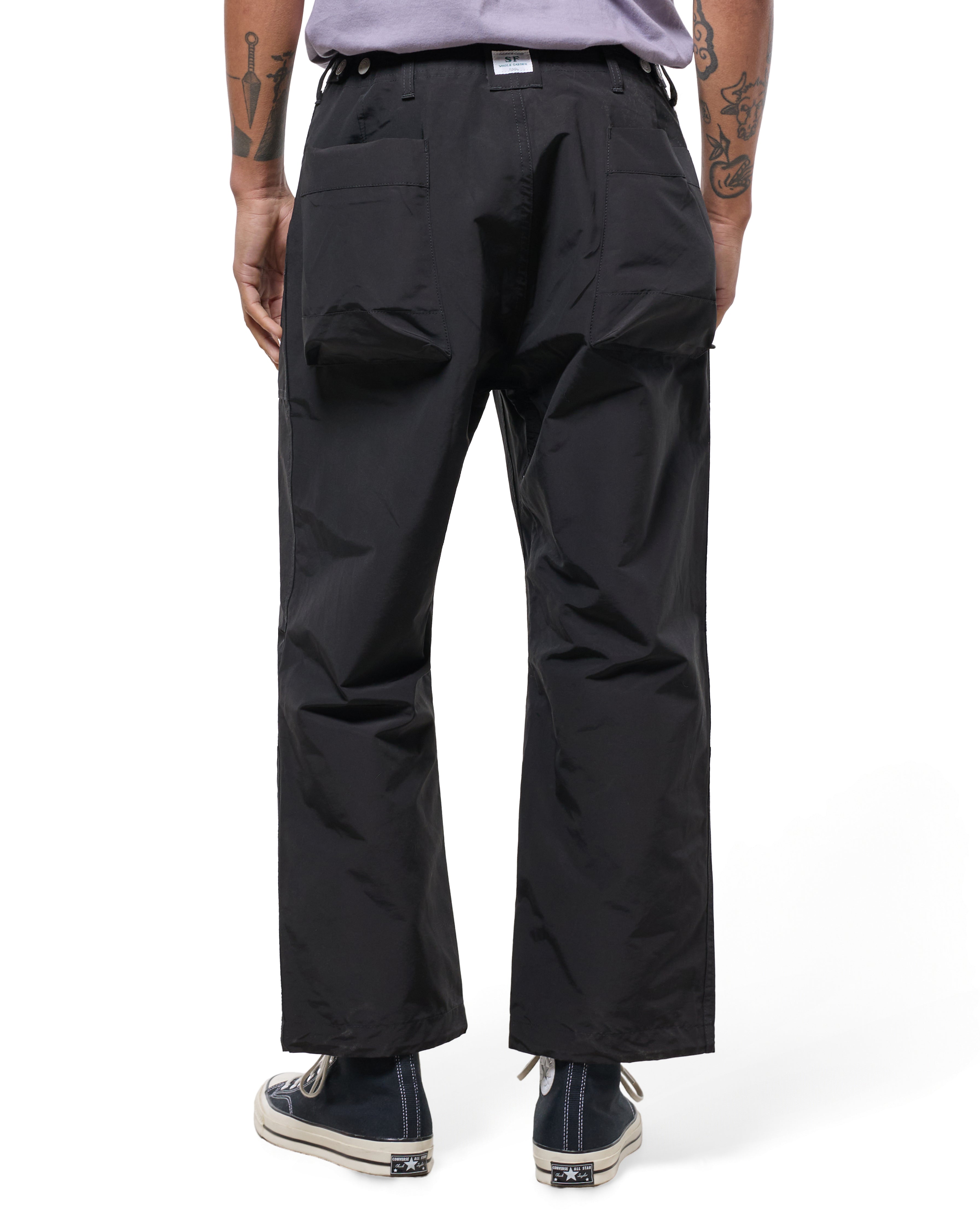 未使用品　ササフラス　overgrown fatigue pants M t/c Sassafras Overgrown Fatigue Pants 60/40 Cotton Nylon Black