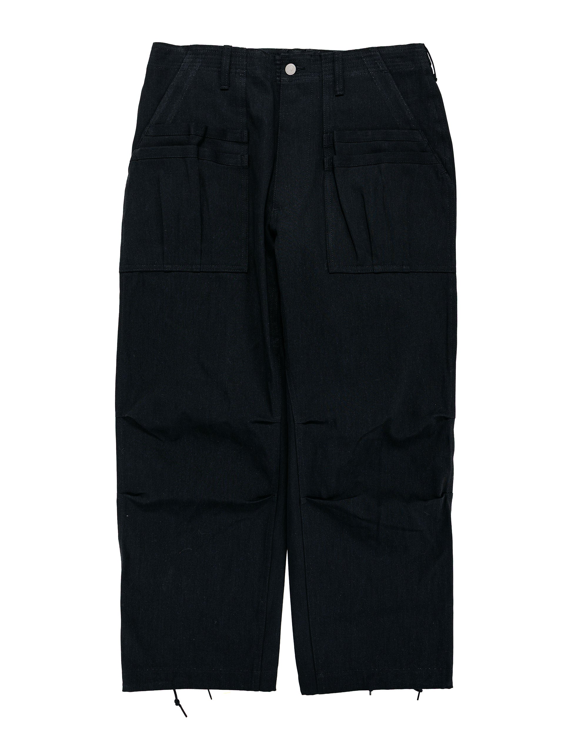 Sassafras Overgrown Fatigue Pants Military Poplin Black