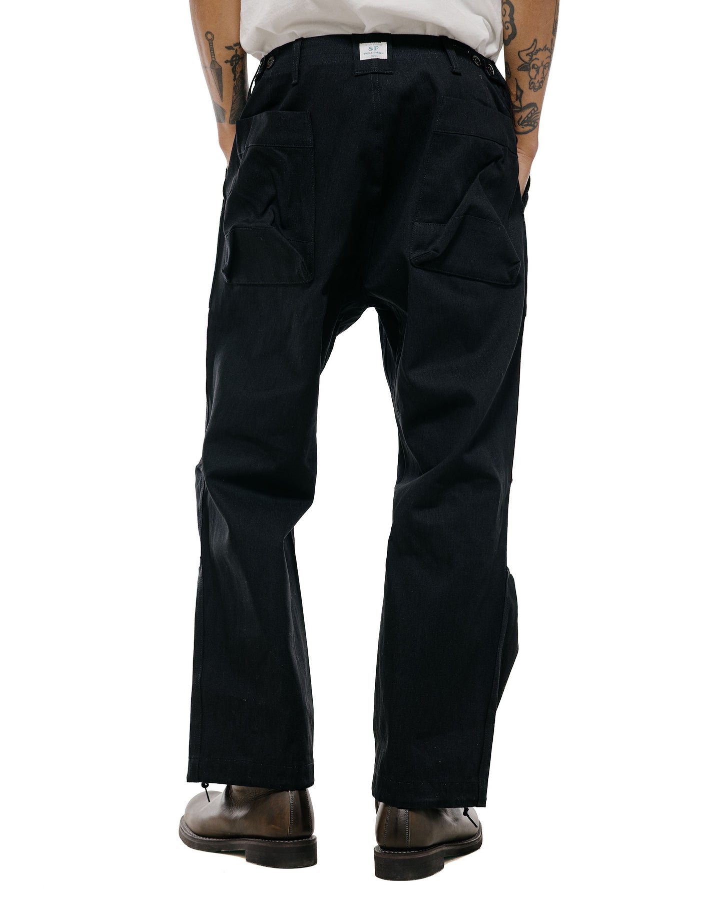 Sassafras Overgrown Fatigue Pants 8.5oz Work Denim Black