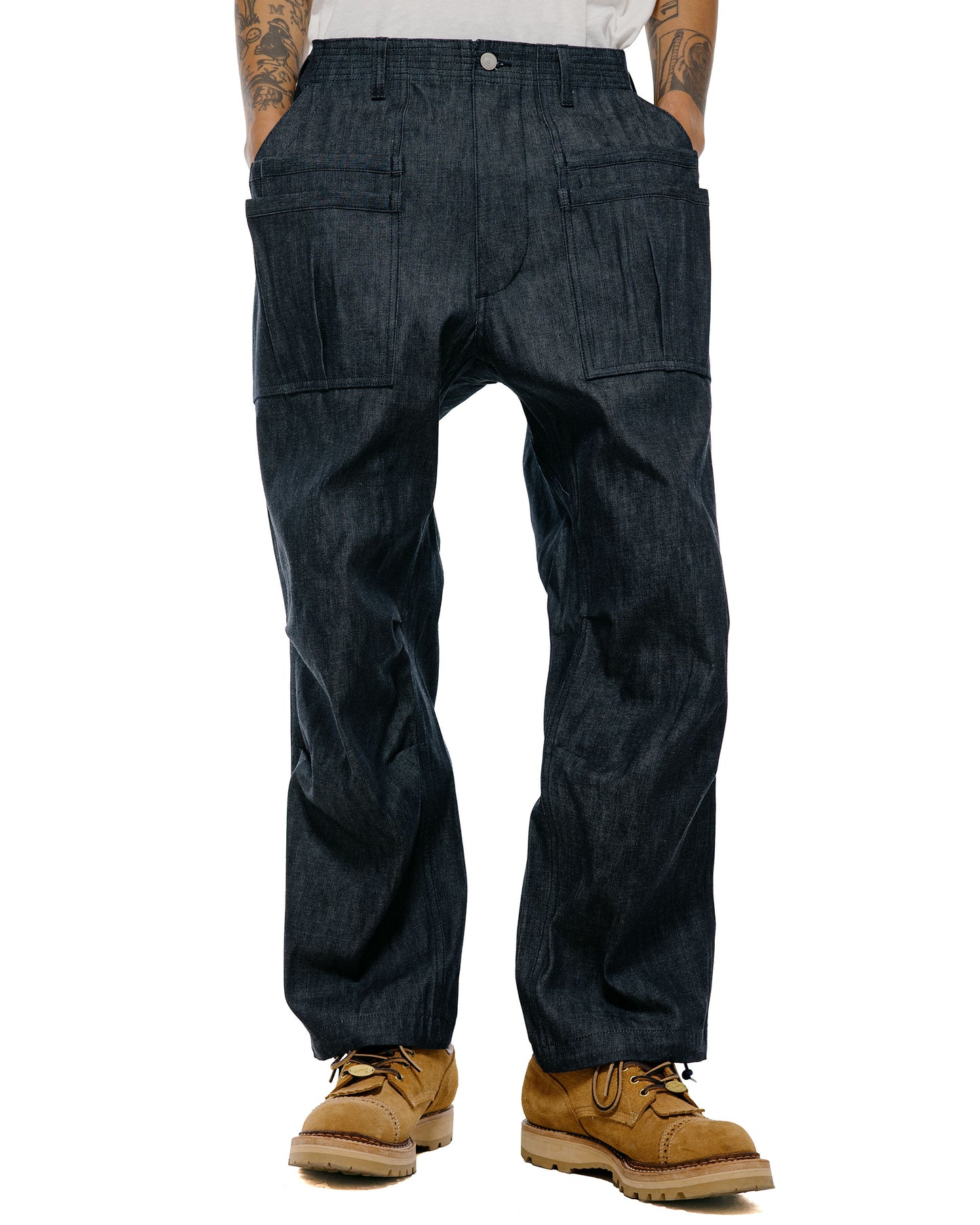 Sassafras Overgrown Fatigue Pants 8.5oz Work Denim Indigo