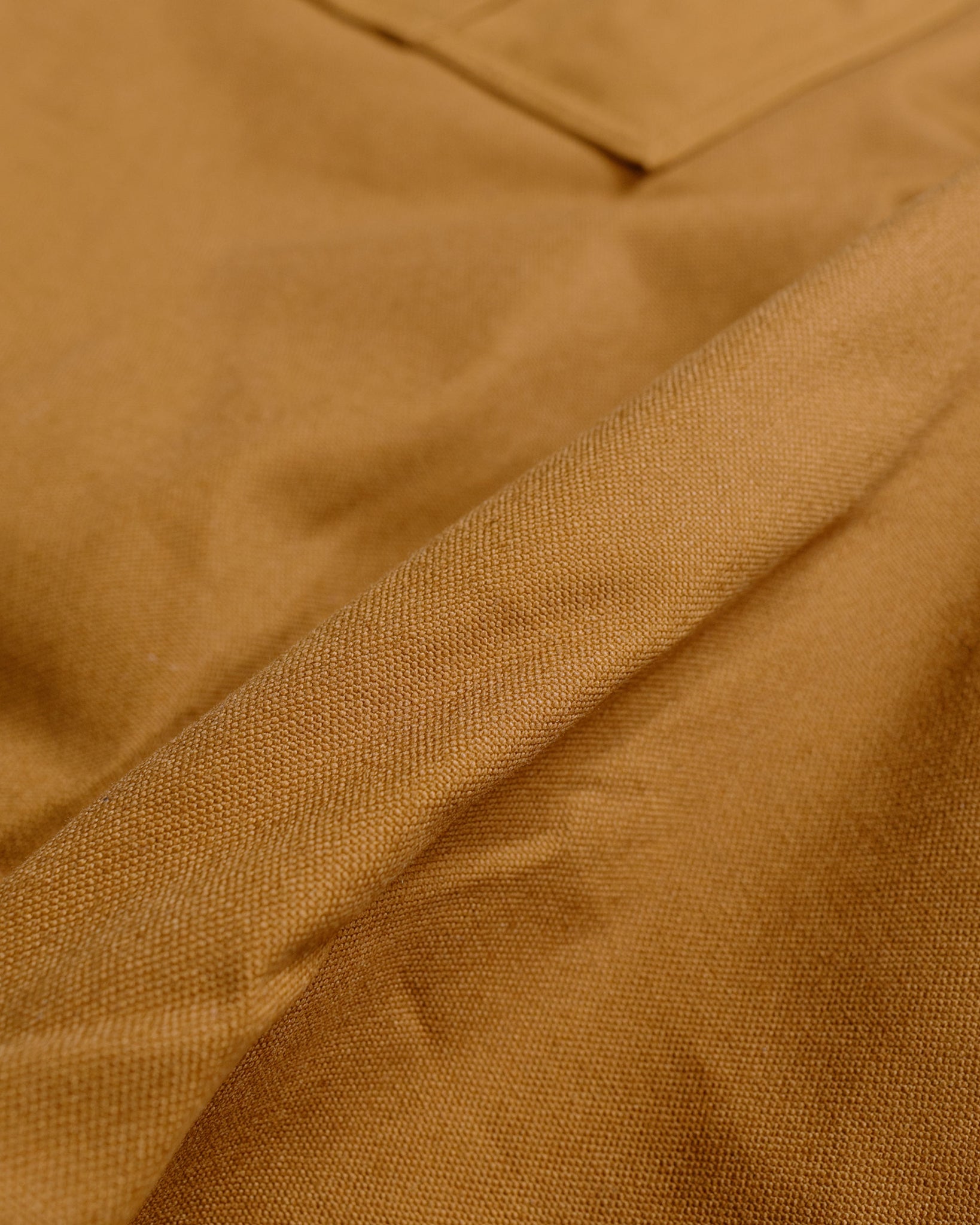Sassafras Overgrown Fatigue Pants Selvedge Duck Brown fabric
