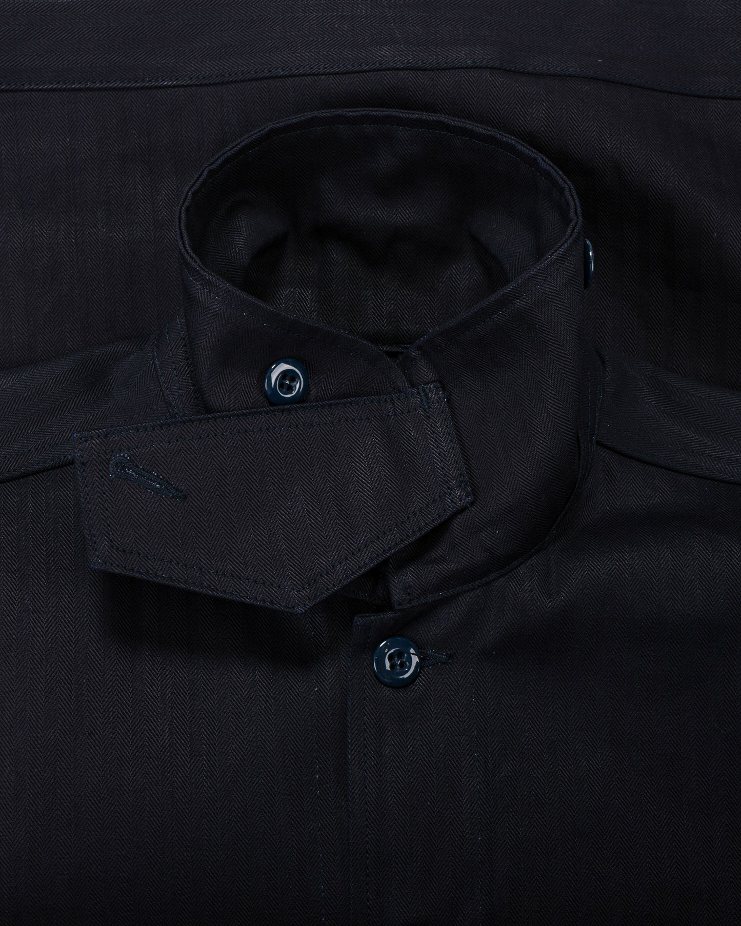 lost & found Sassafras Sassafras Overgrown Trug Jacket Herringbone Twill Indigo/Black