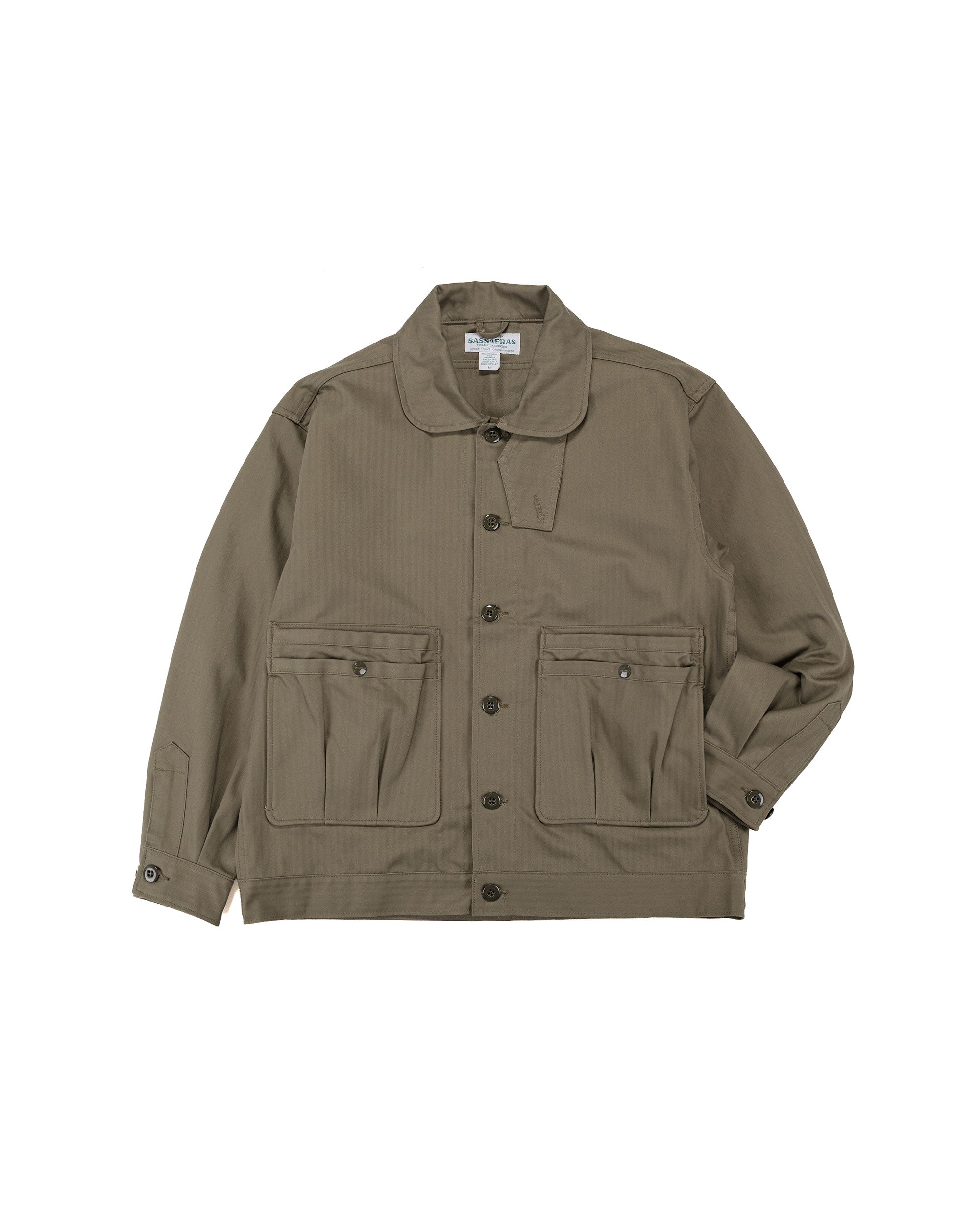 Sassafras Overgrown Fatigue Jacket Military Satin Olive Sassafras Overgrown Fatigue Jacket Military Satin Olive