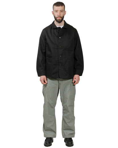 Sassafras Sprayer Jacket 13.7oz Drill Black model full